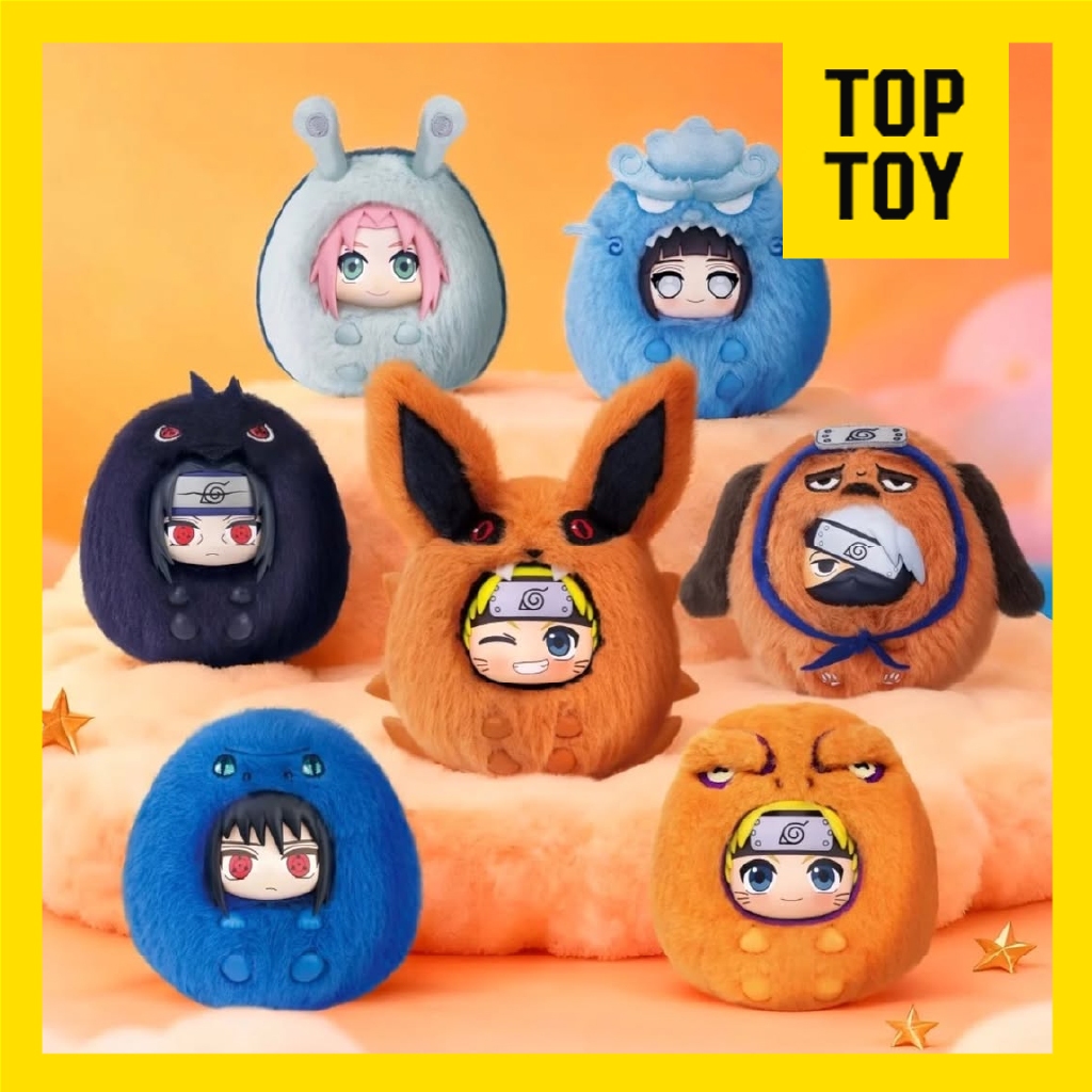 TOPTOY - NARUTO Shippuden Series Keychain Plush Blind Box Gantungan Tas Akseroris Tas Bag Charm Kara