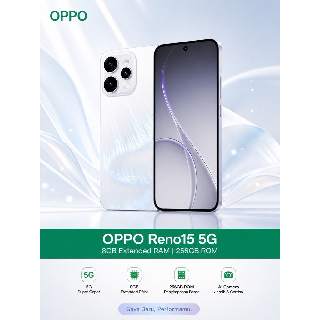 Oppo Reno15 5G AI Phone  8GB Ram 256GB Rom