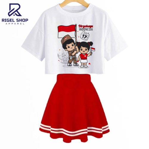 Kaos Hut81 Premium 2026 Pakaian 17Agustusan Bocah Setcelan Remaja Agustusan Setcel Hut Ri Ke 81 Anak