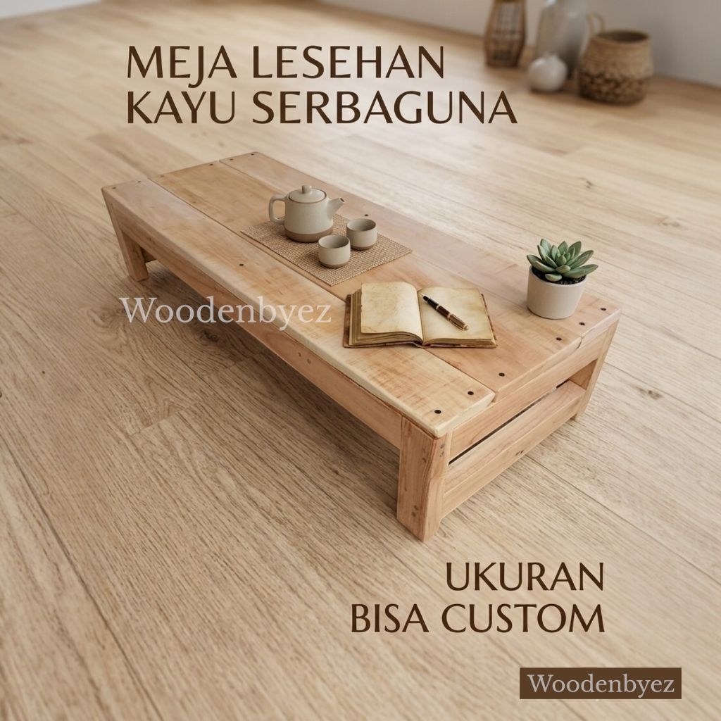 Meja lesehan kayu jati meja lesehan serbaguna