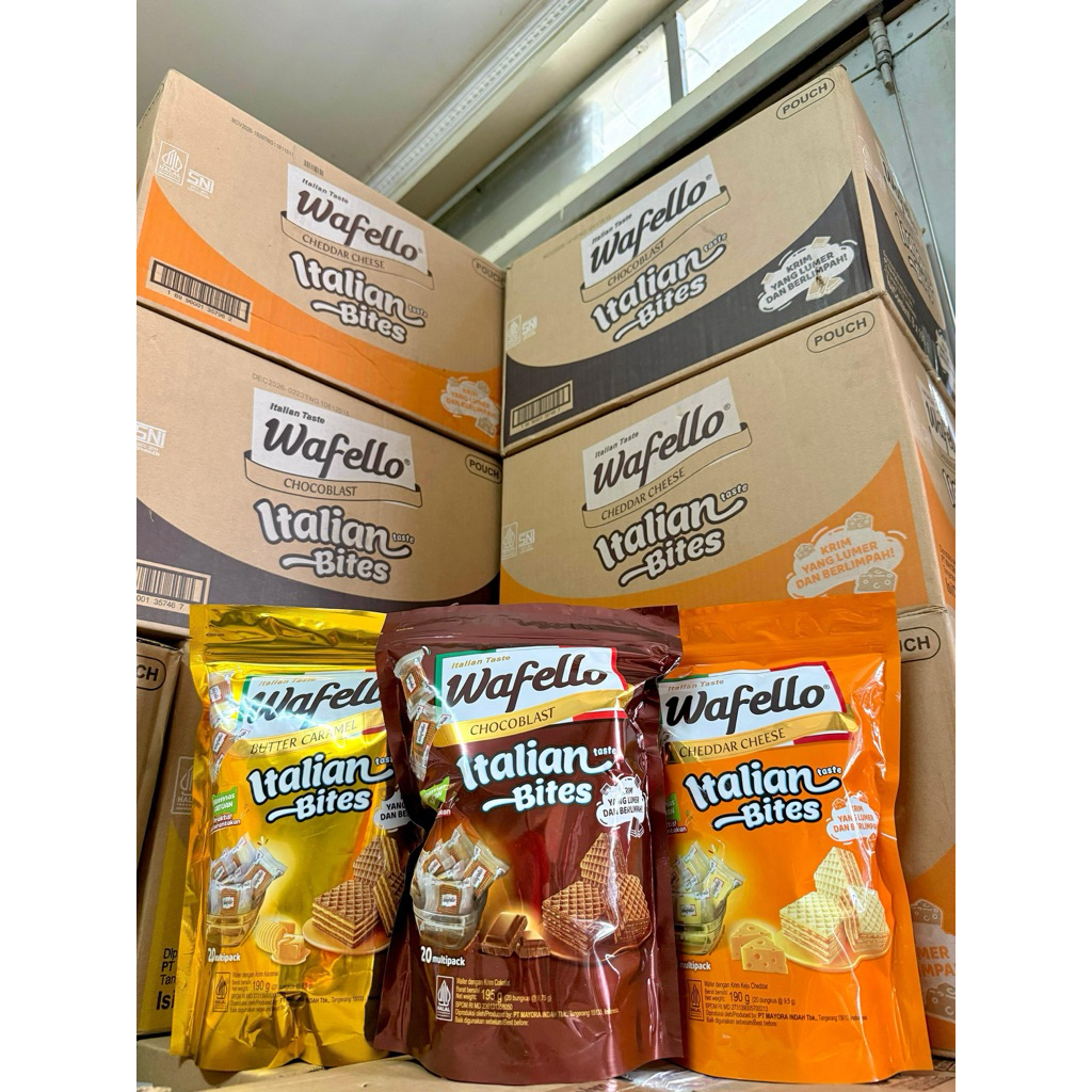 Wafello Wafer Cokelat Pouch 190g