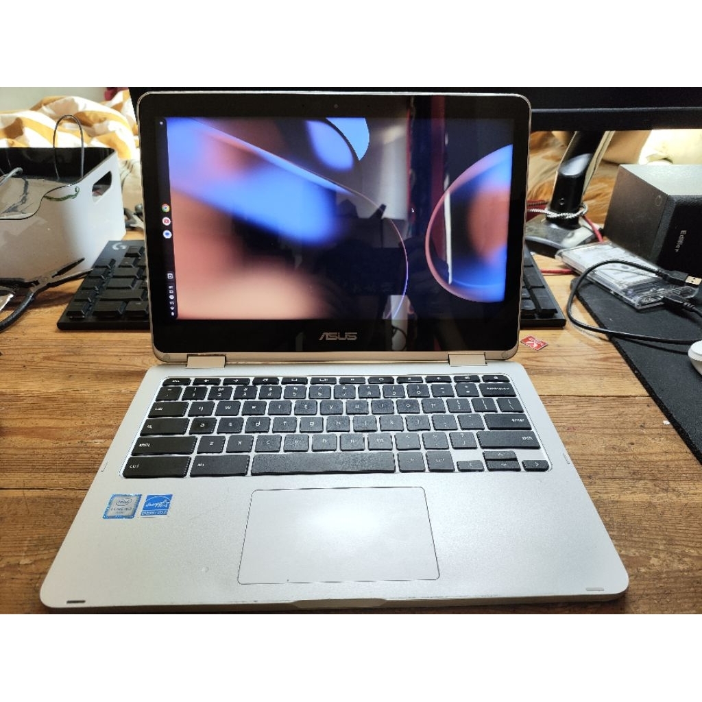 asus chromebook c302ca core M3 ram 8gb battery baru
