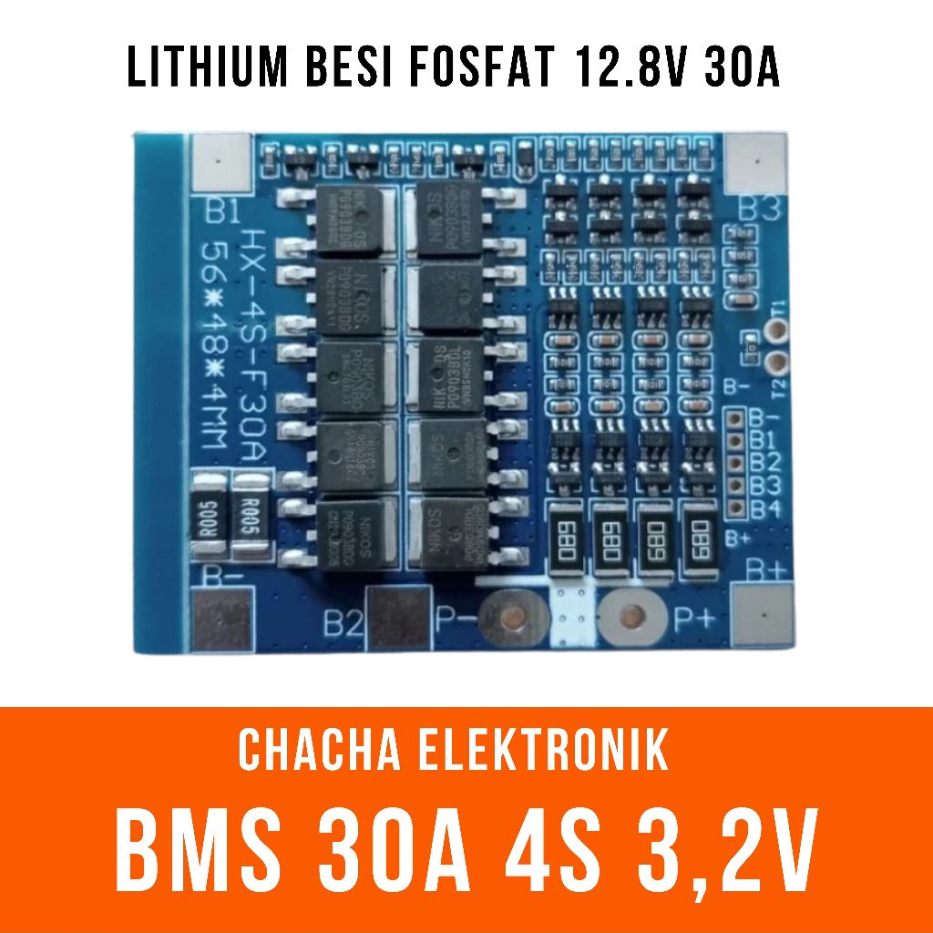 BMS 30A 4S BATERAI LITHIUM 3,2V