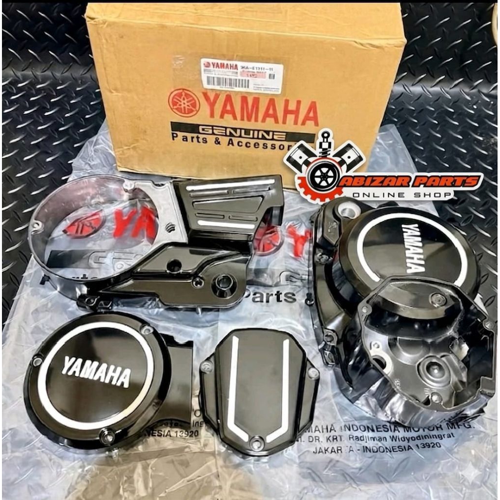 Bak Kalter Bak Kopling Blok Set Sepasang Kiri Kanan Yamaha Rx King Rxking Rx-King New Hitam (3KA)