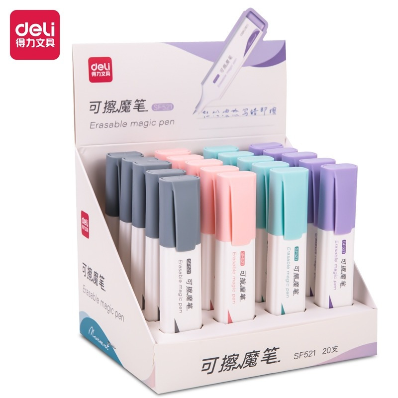 DELI - ERASABLE MAGIC PEN / PENGHAPUS TINTA PULPEN KALIGRAFI / FOUNTAIN PEN INK ERASER SF521