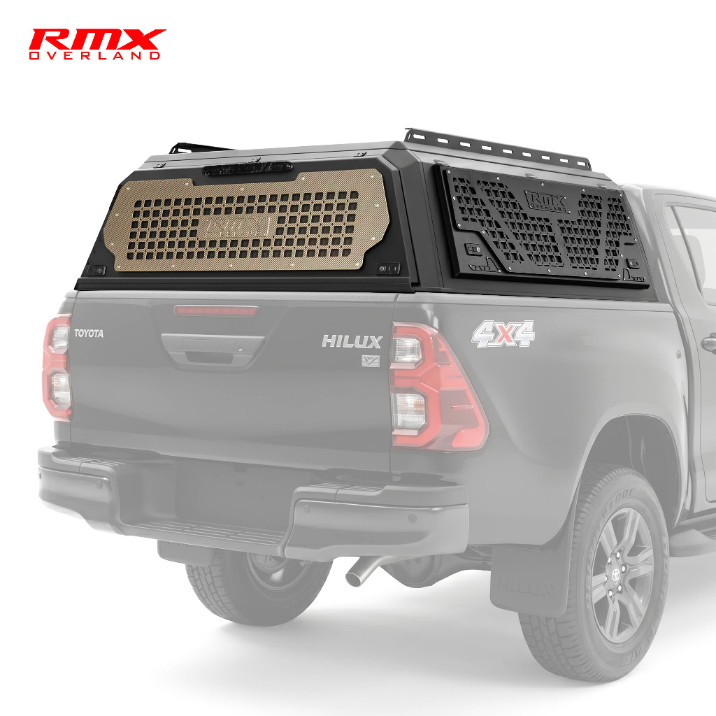 RMX Overland Kanopi / Canopy Tutup Bak Double Cabin Hilux Dmax Navara Ranger Triton Aluminium Alloy