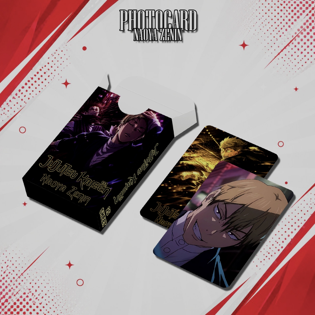 PHOTOCARD SET NAOYA ZENIN ANIME JUJUTSU KAISEN 310 GSM PREMIUM