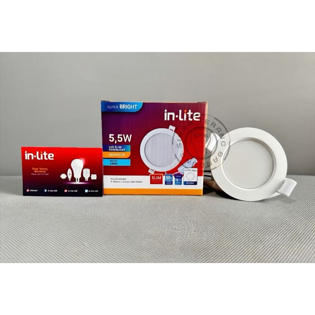 Lampu LED Plafon Inlite Slim Downlight - 5,5 Watt
