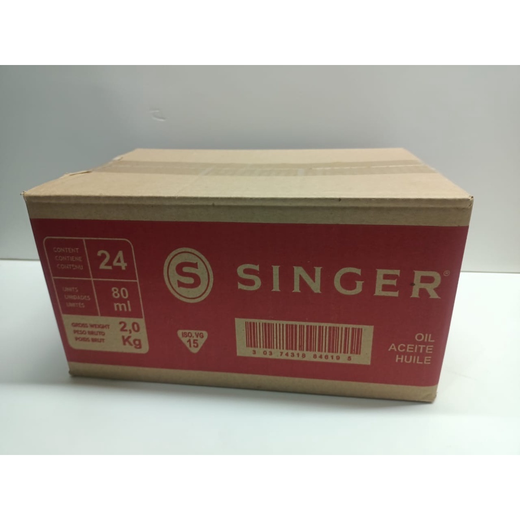 Minyak SINGER 80ml 1 Dus Besar (144 Botol) - Pelumas Mesin Jahit & Serbaguna