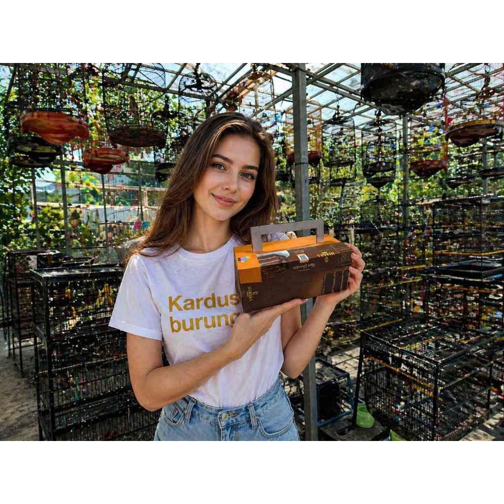 Kardus Burung 21x9x9 cm – Box Burung Duplek Industri Tebal | Kotak Burung Lipat Isi 50 Pcs | Kardus 