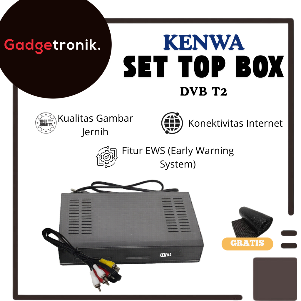 STB KENWA DVB-T2 / SET TOP BOX KEN WA DVB T2 / DVBT2 DIGITAL