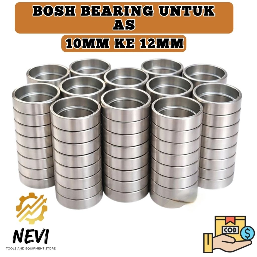 Bosh Shok Bearing 6300 ke 6201 bos bosh bearing bosing bearing untuk as 10mm ke as 12mm