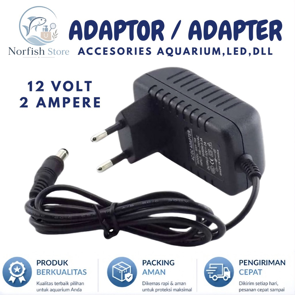 Adaptor 12V 2A / Adaptor 12 Volt 2 Ampere / Adaptor Set Top Box / Adaptor Tv Box / Adaptor Modem / A