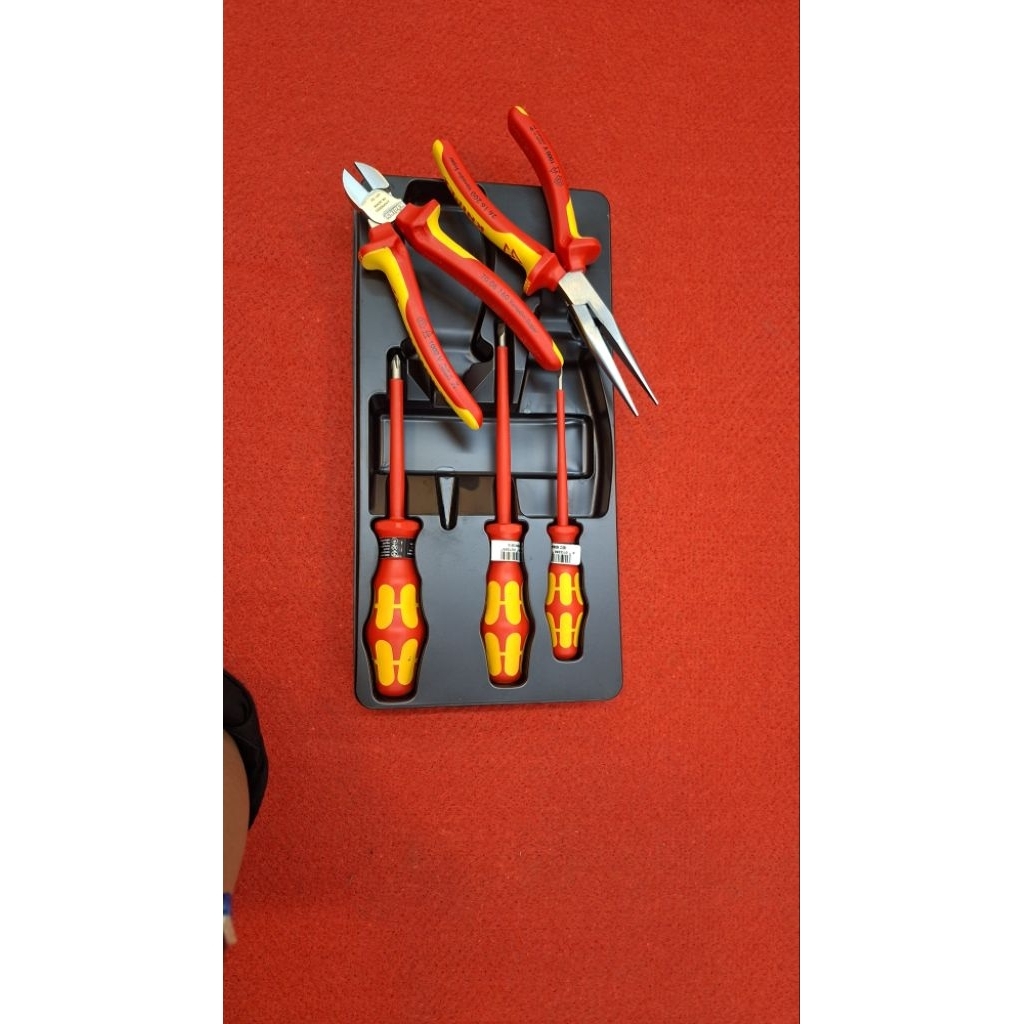 00 20 13 VDE Tool Set 5 Pcs KNIPEX Tang Obeng Listrik