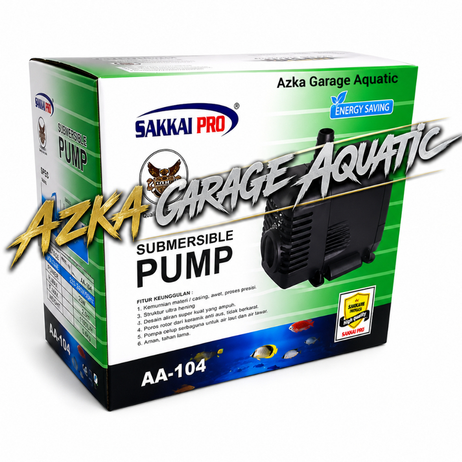 Submersible Pump AA 104 Sakkai Pro Pompa Aquarium Celup Pompa Akuarium Water Pump