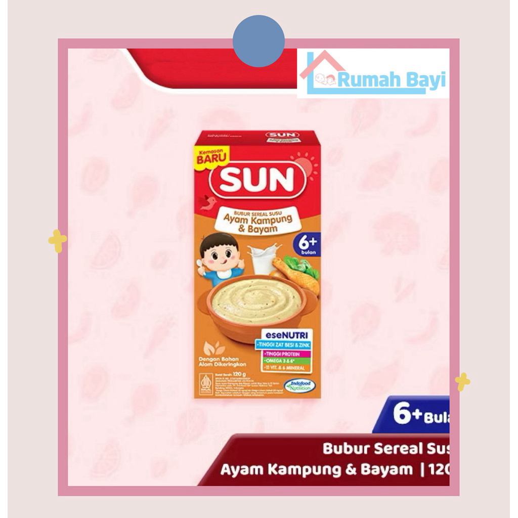 SUN Bubur Sereal Susu 120 g / SUN BUBUR CEREAL SUSU 120 Gr