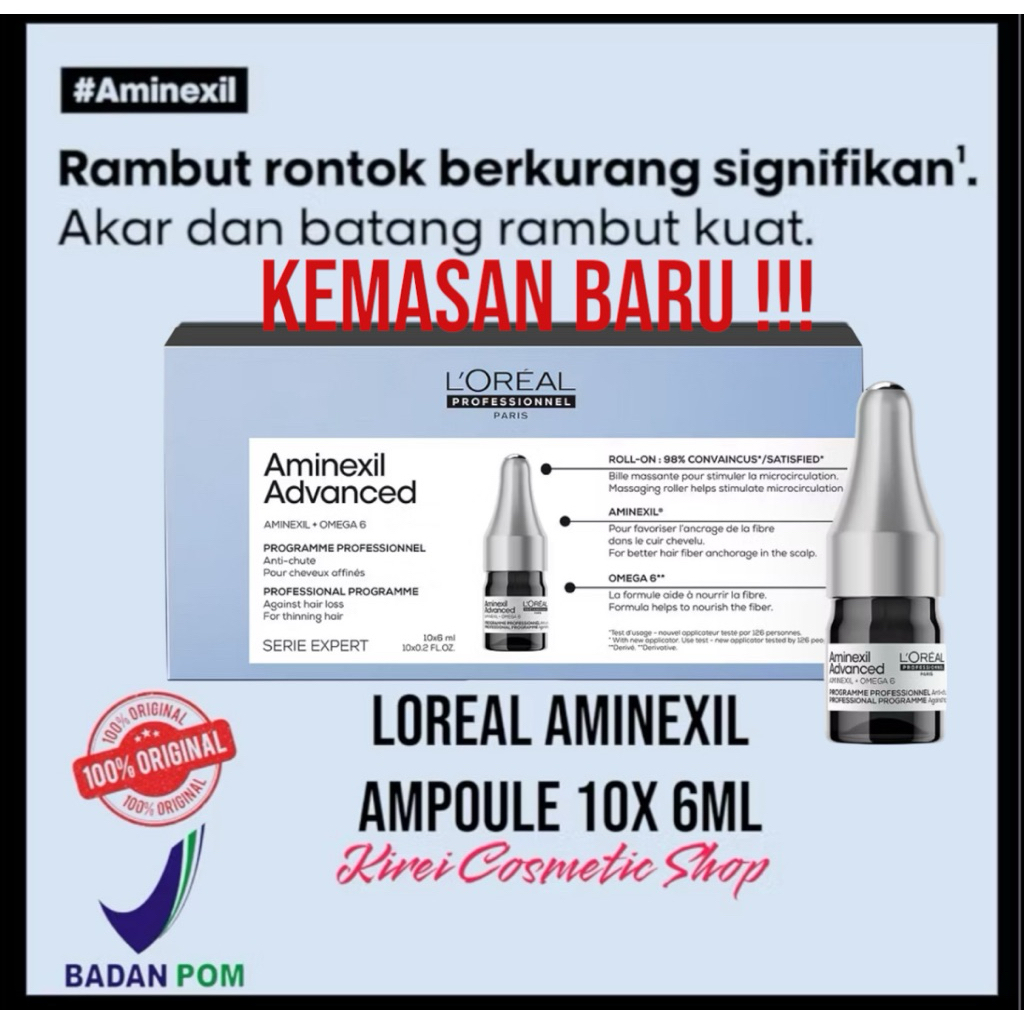 Loreal Aminexil Advance Scalp Treatmentl 10 x 6ml