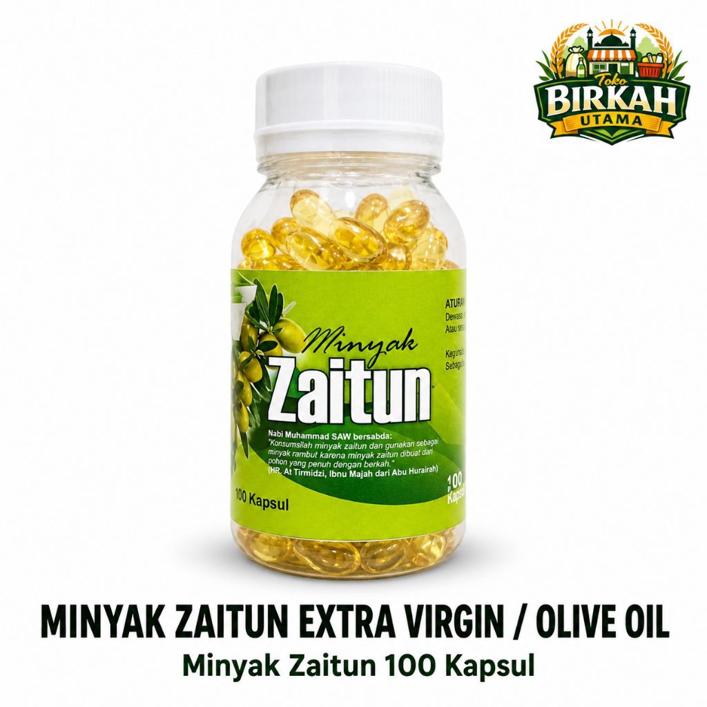 Minyak Zaitun 100 Kapsul, Minyak Zaitun Extra Virgin