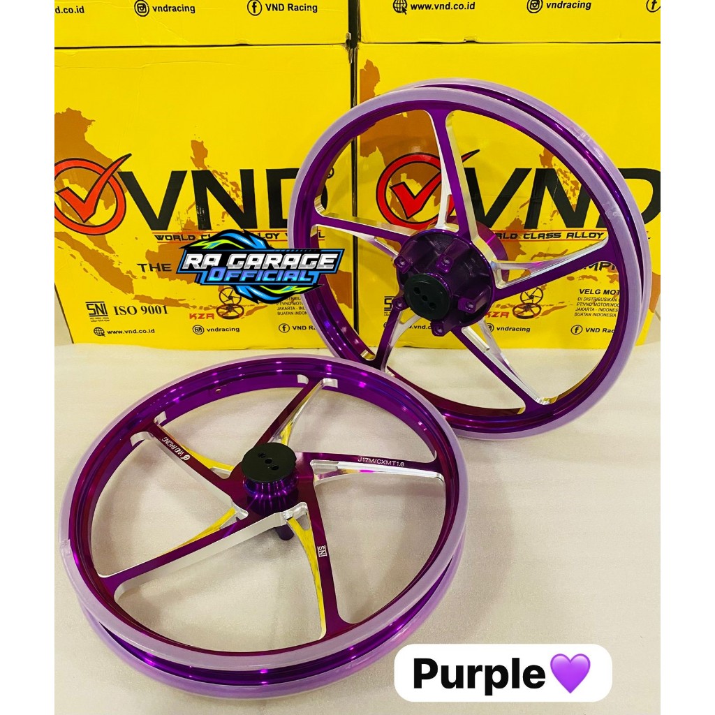 VELG KZR VND Racing Ring 17 Satria Fu/Fufi Sonic150 Supra GTR Supra 125new DD Shogun SP Velg Racing 
