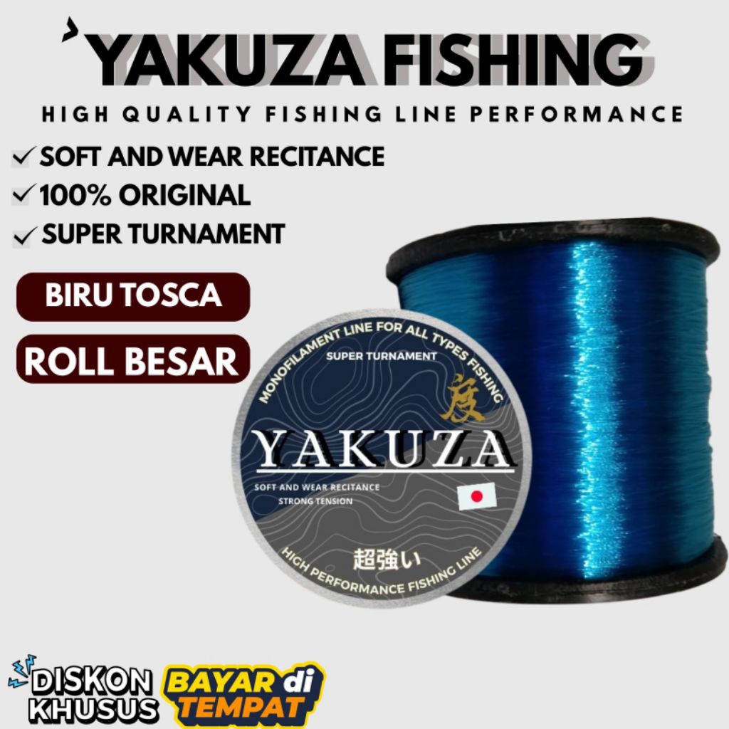 senar pancing Yakuza 1800m senar pancing super kuat senar pancing kuat anti keriting