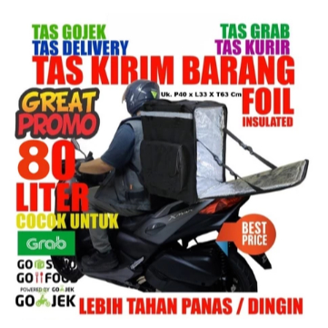 TAS GRABFOOD ALUMINIUM UNTUK DELIVERY MOTOR
