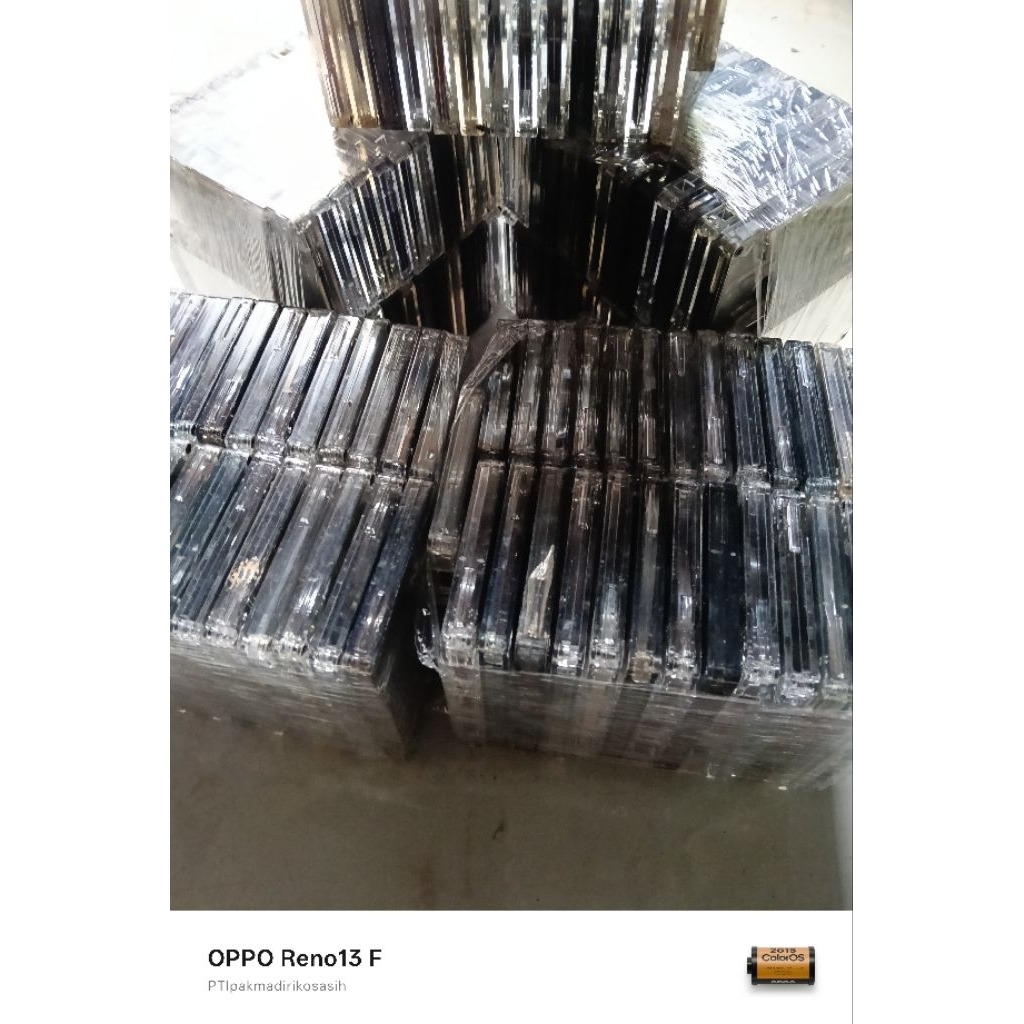 kaset pita random putih transparan