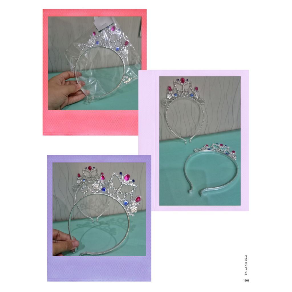 [Clearance sale] Bando Mahkota Plastik Silver