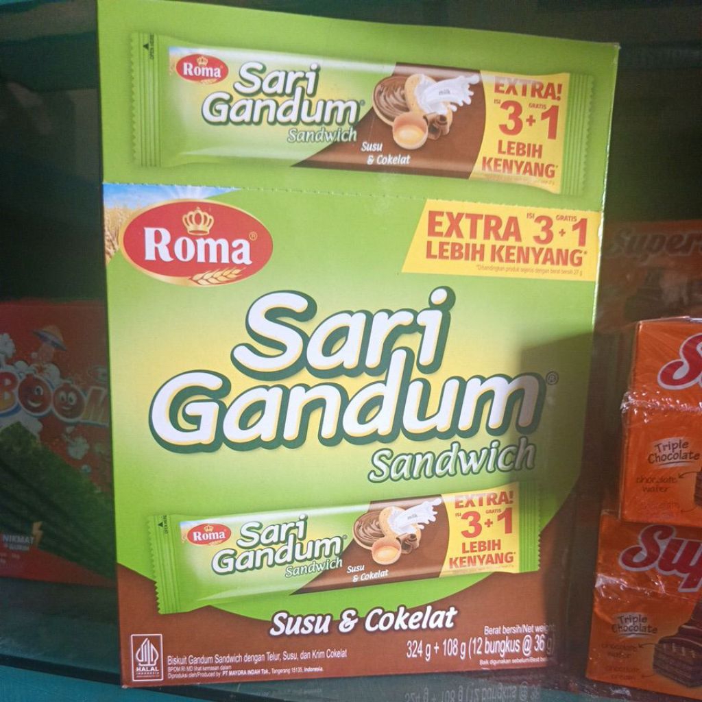 Biskuit Roma Sari Gandum Sandwich