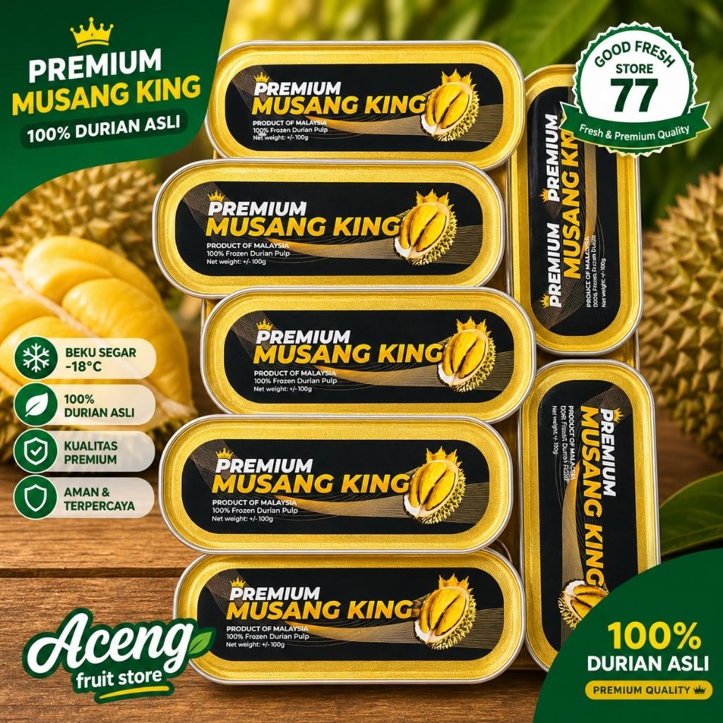 Durian musang king asli Frozen durian pulp musang king Malaysia original 100 gram
