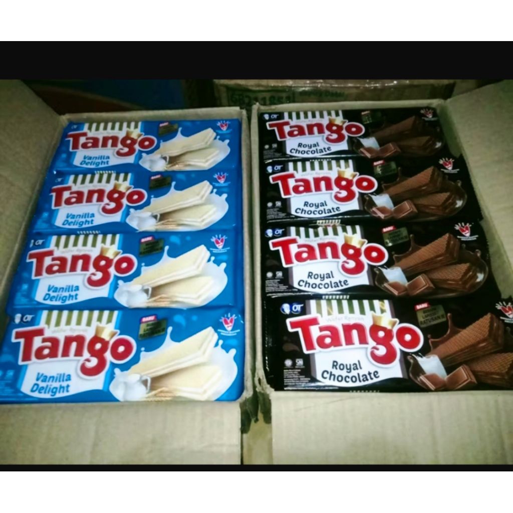 Wafer Tango 1 Dus isi 24 pc Vanila & Coklat | Harga Ecer 5RB | Cocok Reseller & Warung | Laris