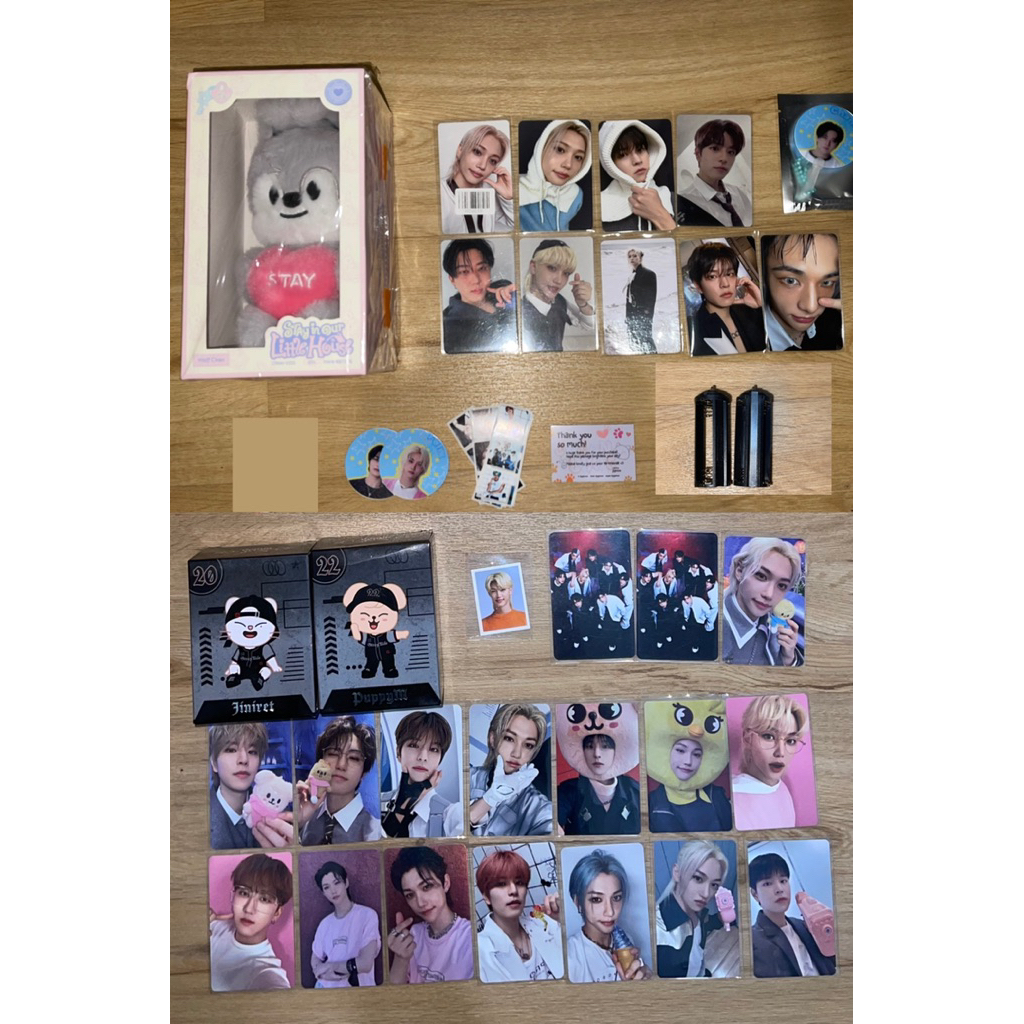 Merchandise SKZ - SKZOO 15cm version puppym 1, plush voice wolfchan 1, figure jp jiniret and puppym,