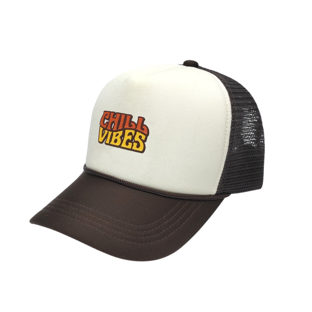 Topi Trucker Jaring Pria Distro Original Baseball Huzle ork689 White Black