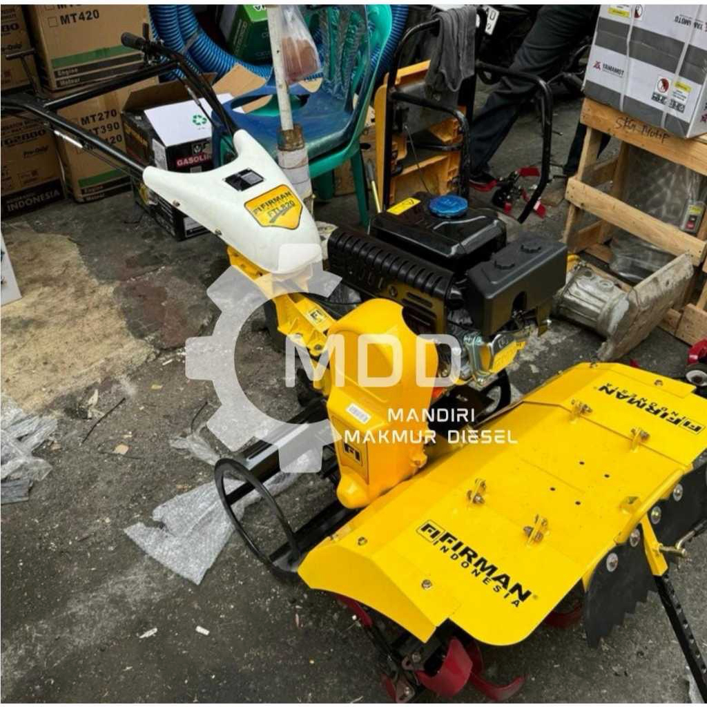 MESIN BAJAK TANAH TRAKTOR MINI ROTARY CULTIVATOR FIRMAN FTL 820 LENGKAP MESIN