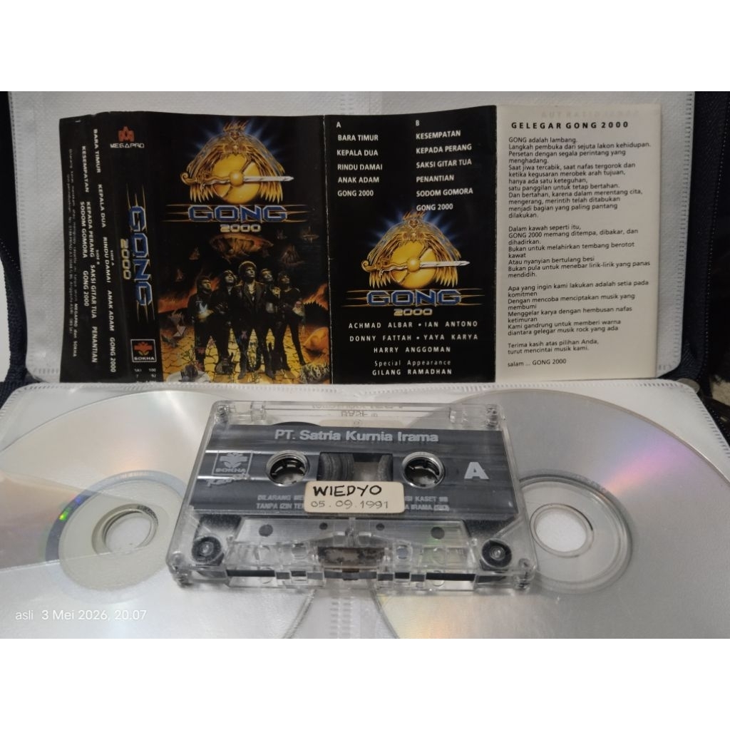 kaset pita GONG 2000 original