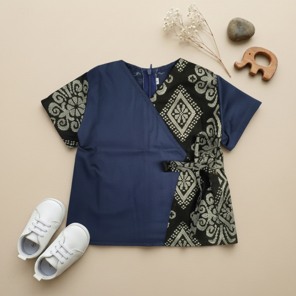 Batik Anak Perempuan Top Blus ETNIK