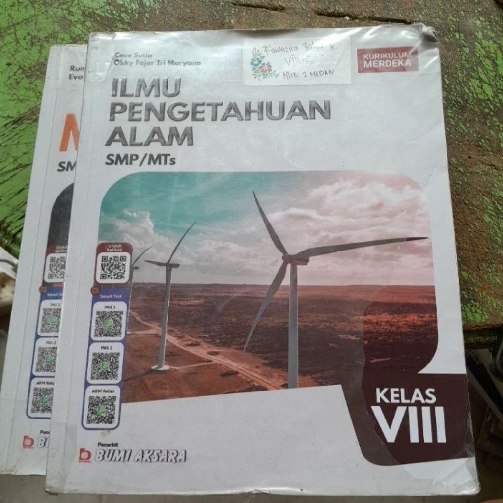 BUKU IPA ILMU PENGETAHUAN ALAM UNTUK SMP KELAS VIII/8/2 KURIKULUM MERDEKA PENERBIT BUMI AKSARA