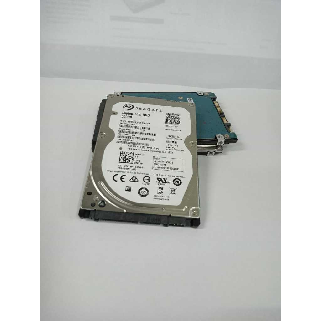 Hardisk Hdd Laptop Seagate Thin 500Gb 7200RPM 2,5" Sata Ori Copotan Mulus Like New
