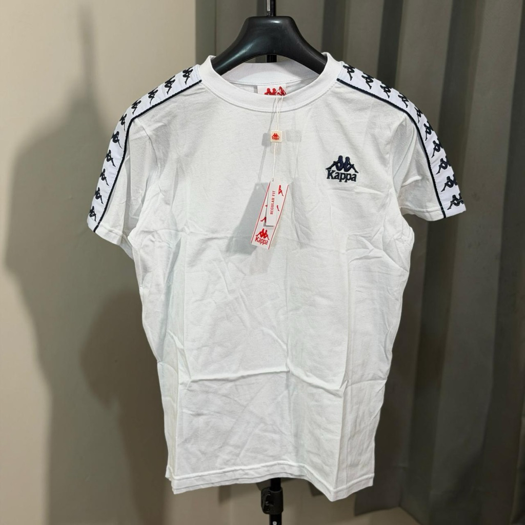 T Shirt Kappa Taped Umara White Brand New With Tags 100% Original  Size : S ( 68 X 50 ) L ( 72 X 54 