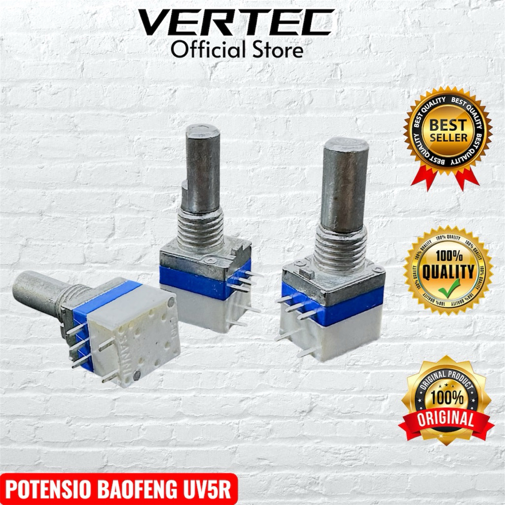 Potensio HT Baofeng UV5R UV82 Original Volume Switch Compatible Vertec VT 5R 82 Pofung Taffware Weie