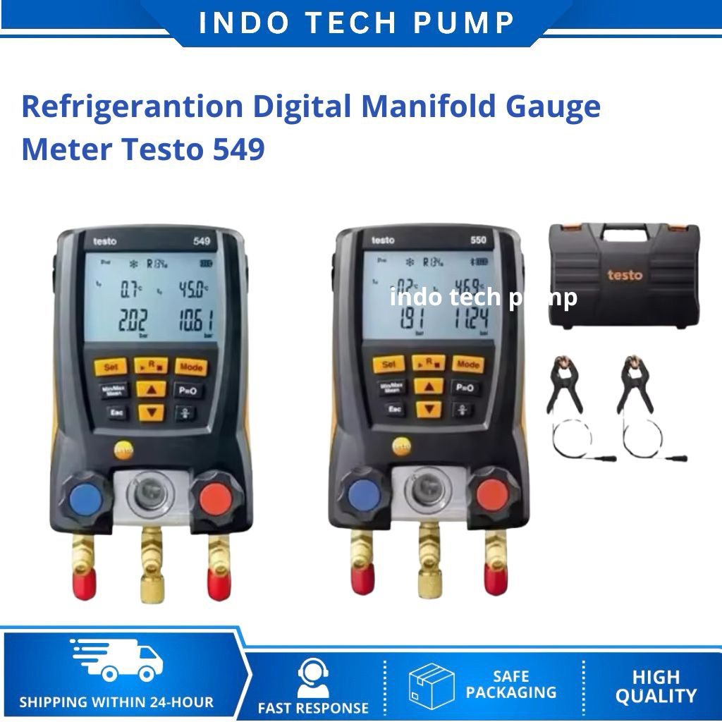 Refrigerantion Digital Manifold Gauge Meter Testo 549