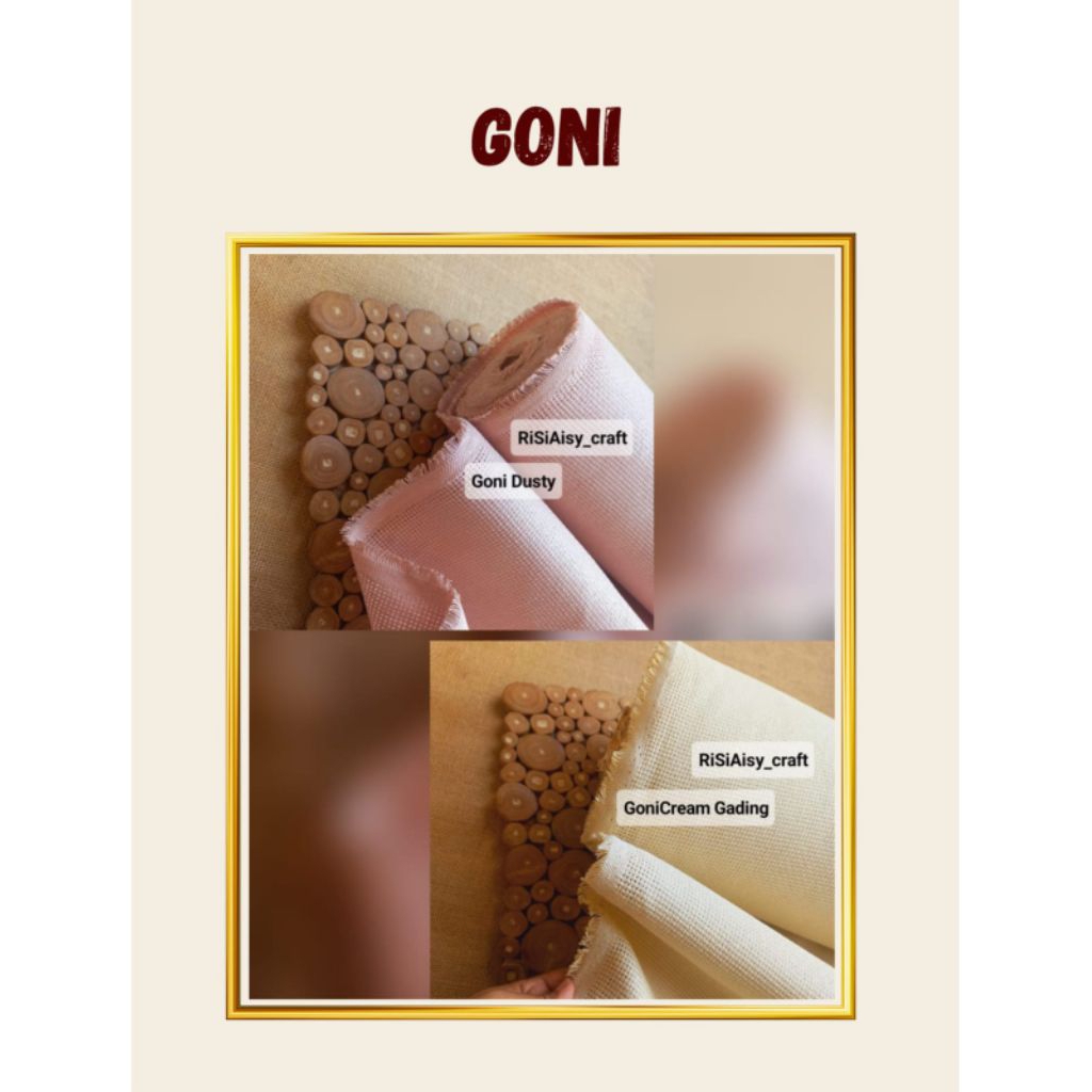 Goni Sintetis Laminasi I Kanvas Goni Anyaman Laminasi