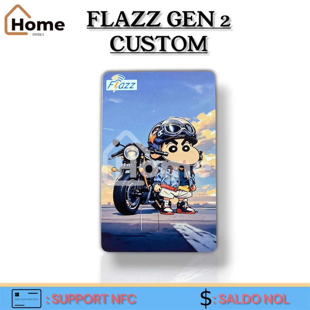 KARTU ETOLL FLAZZ BCA GEN 2 CUSTOM UV - SHINCHAN MOTORCYCLE
