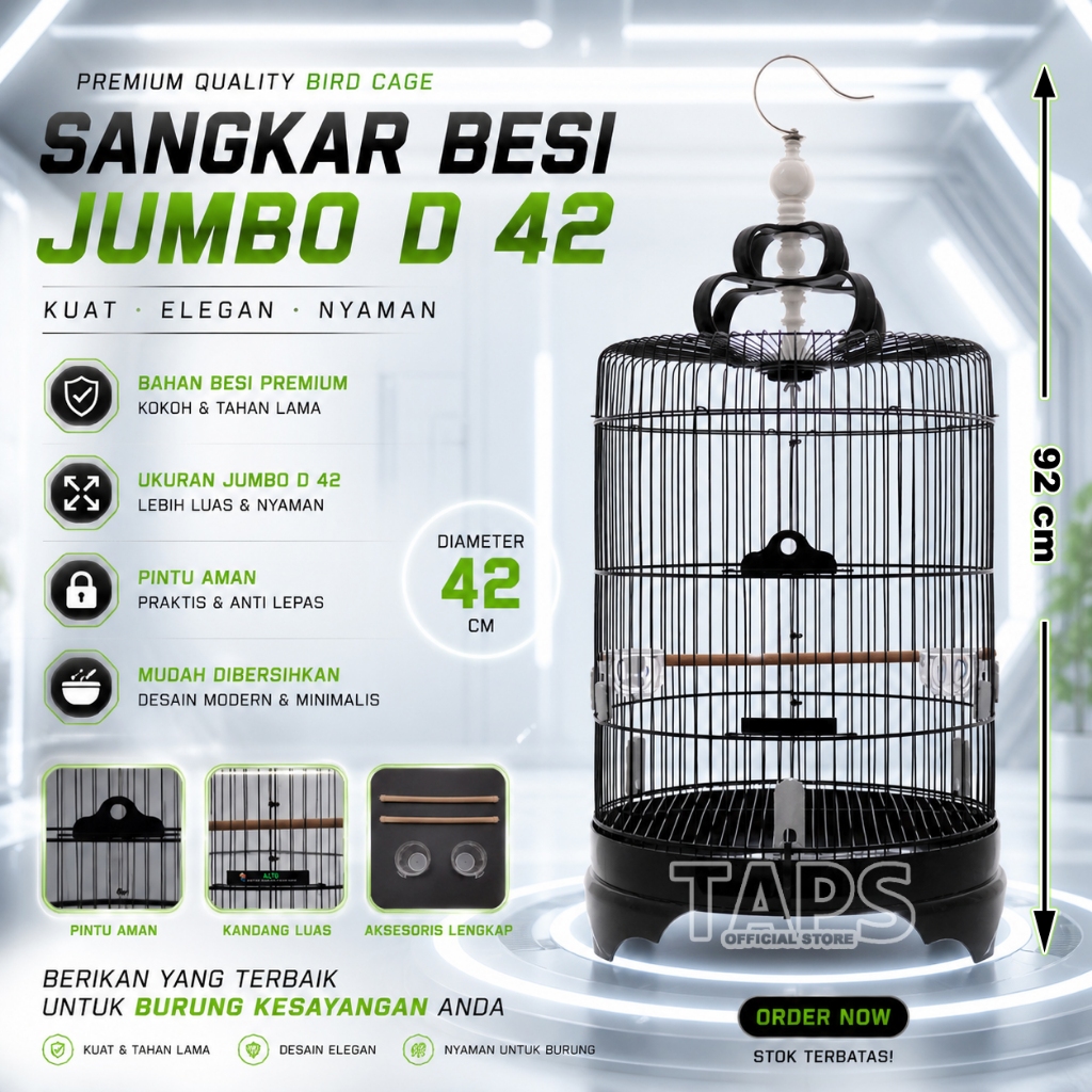 TAPS Sangkar Besi Jumbo Diameter 42 cm