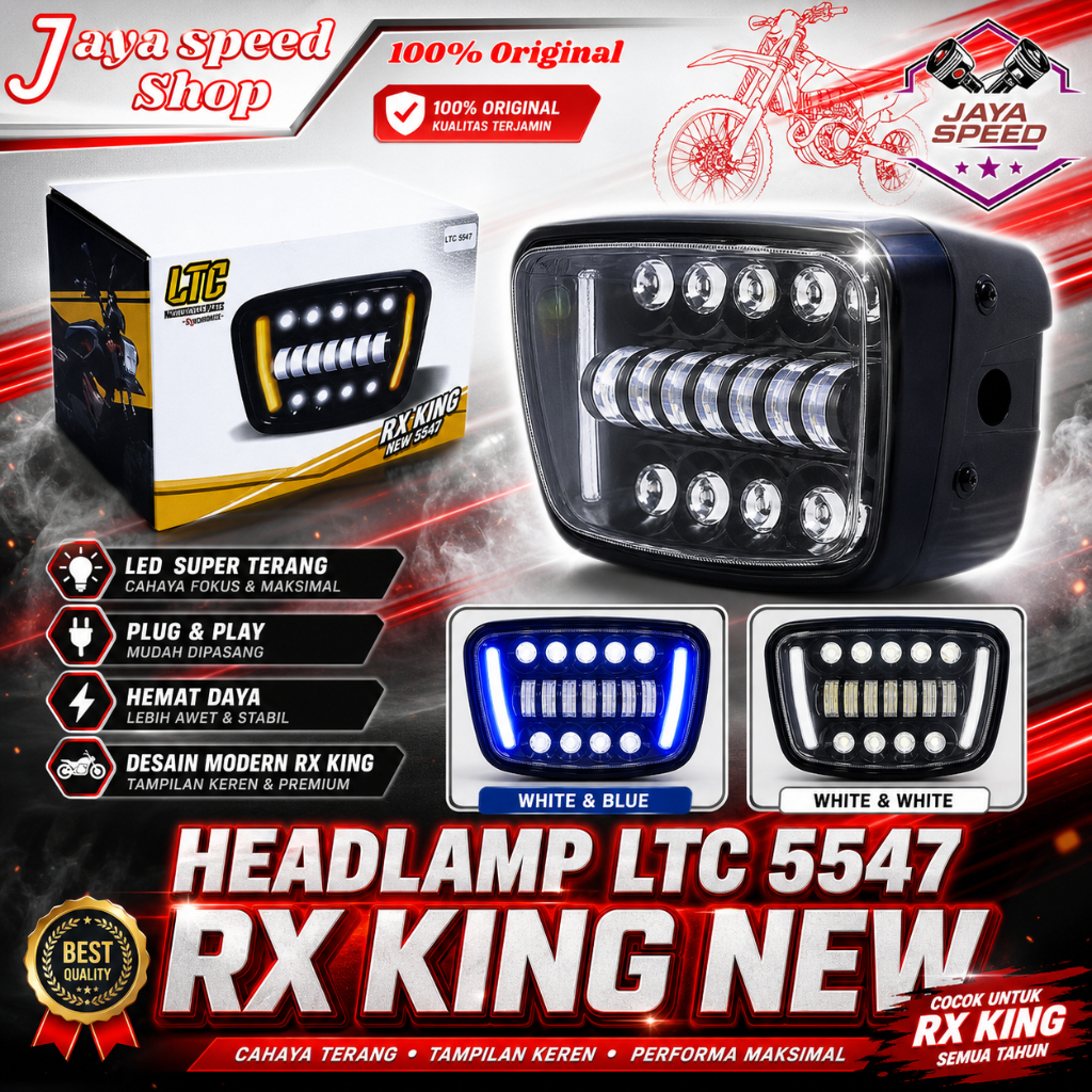 Headlamp Rx King New 5547 Ltc