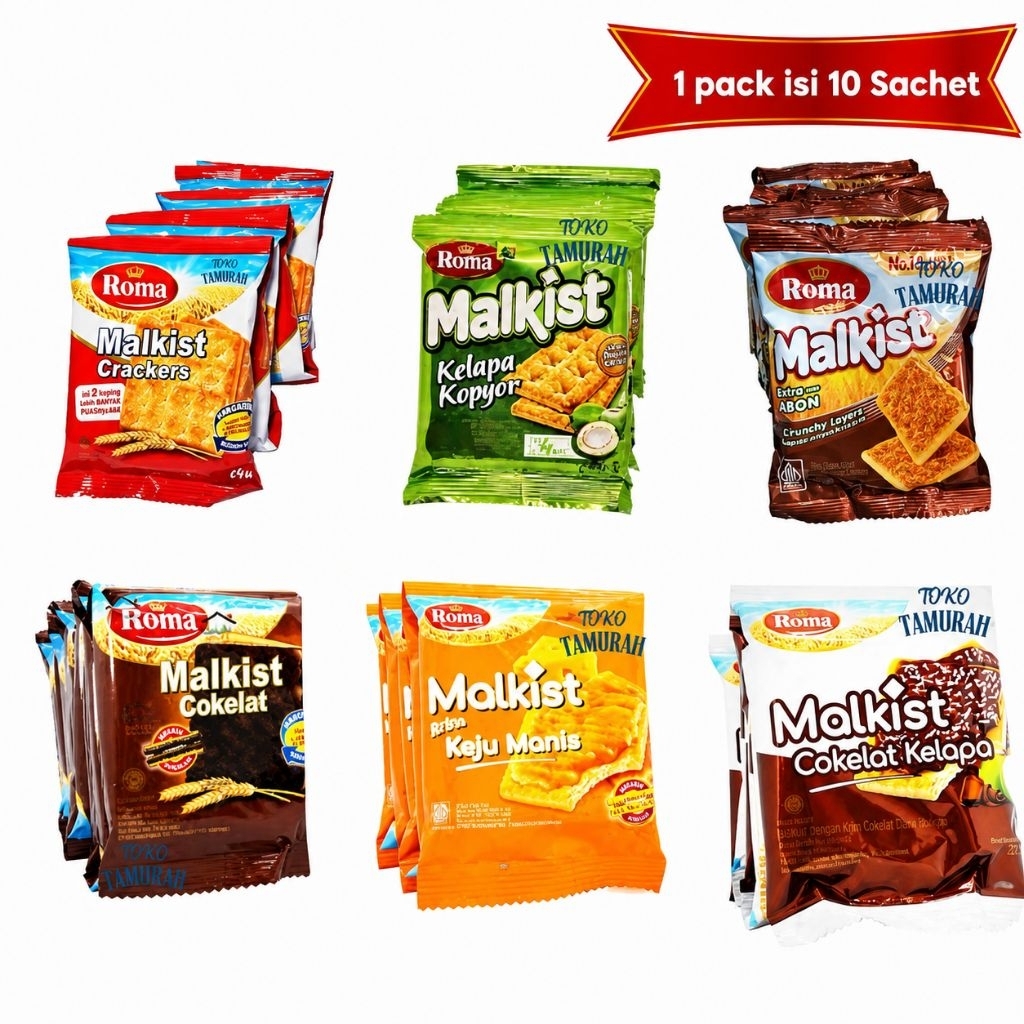 Biskuit ROMA MALKIST Renceng isi 10