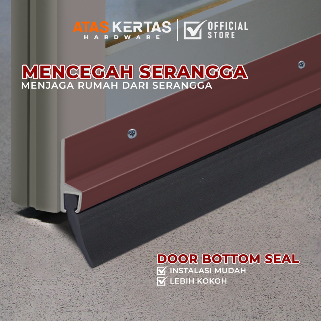 Aluminium Door Seal Karet - Penutup Celah Pintu Bawah