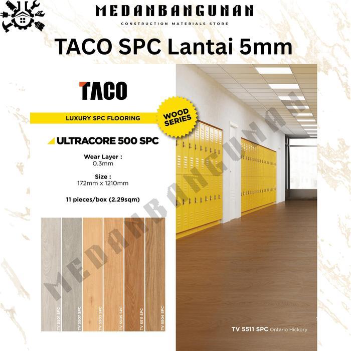 TACO SPC Lantai 5mm - SPC TACO Tebal 5mm - Wood&Stone SPC