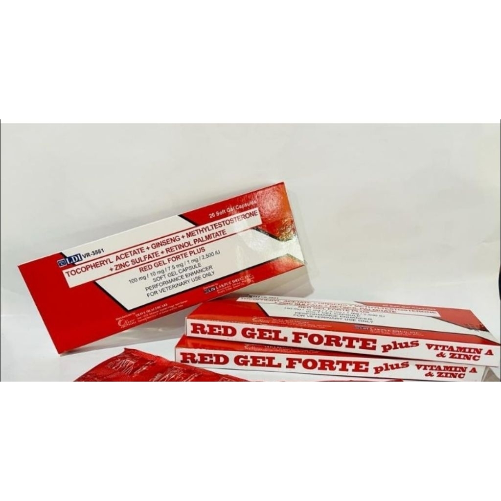 RED GEL FORTE PLUS VITAMIN STAMINA AYAM JAGO