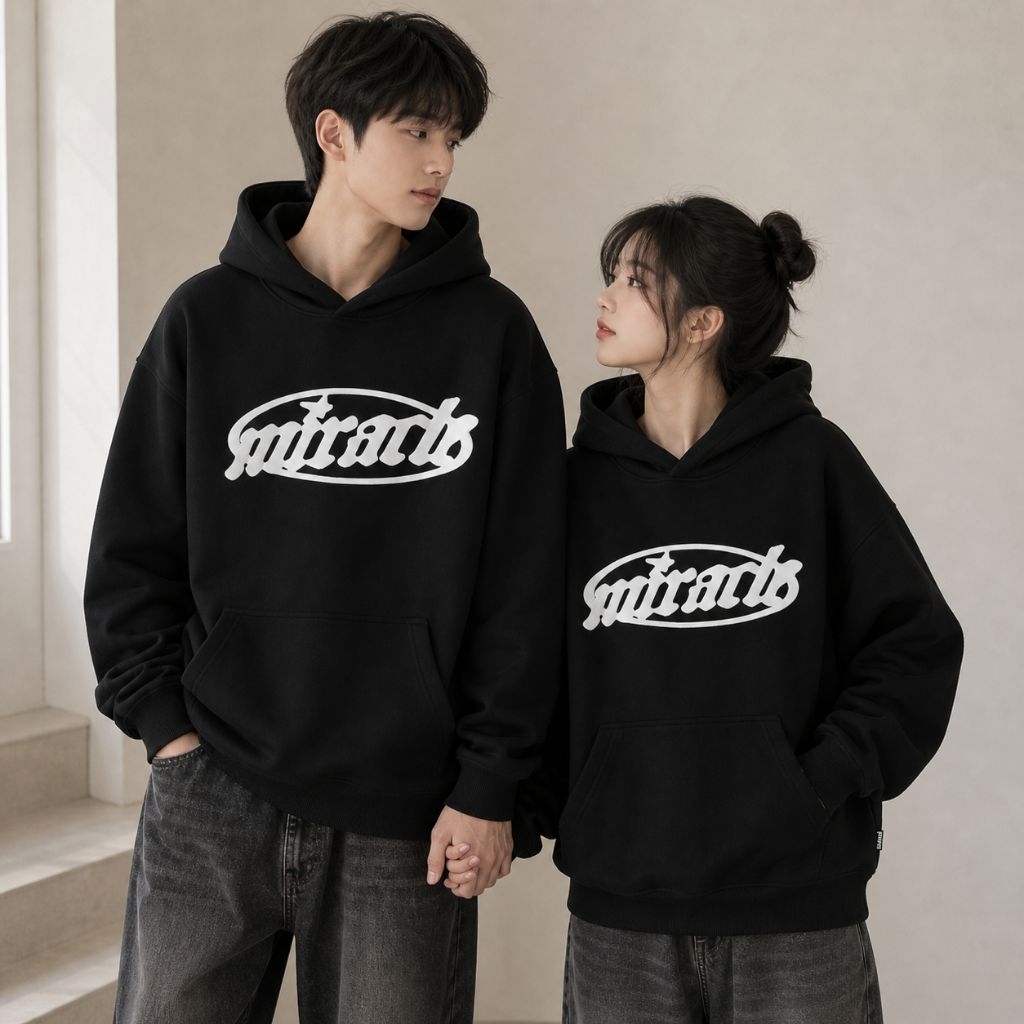 Miracle Mates - Glint Black Heavyweight Hoodie