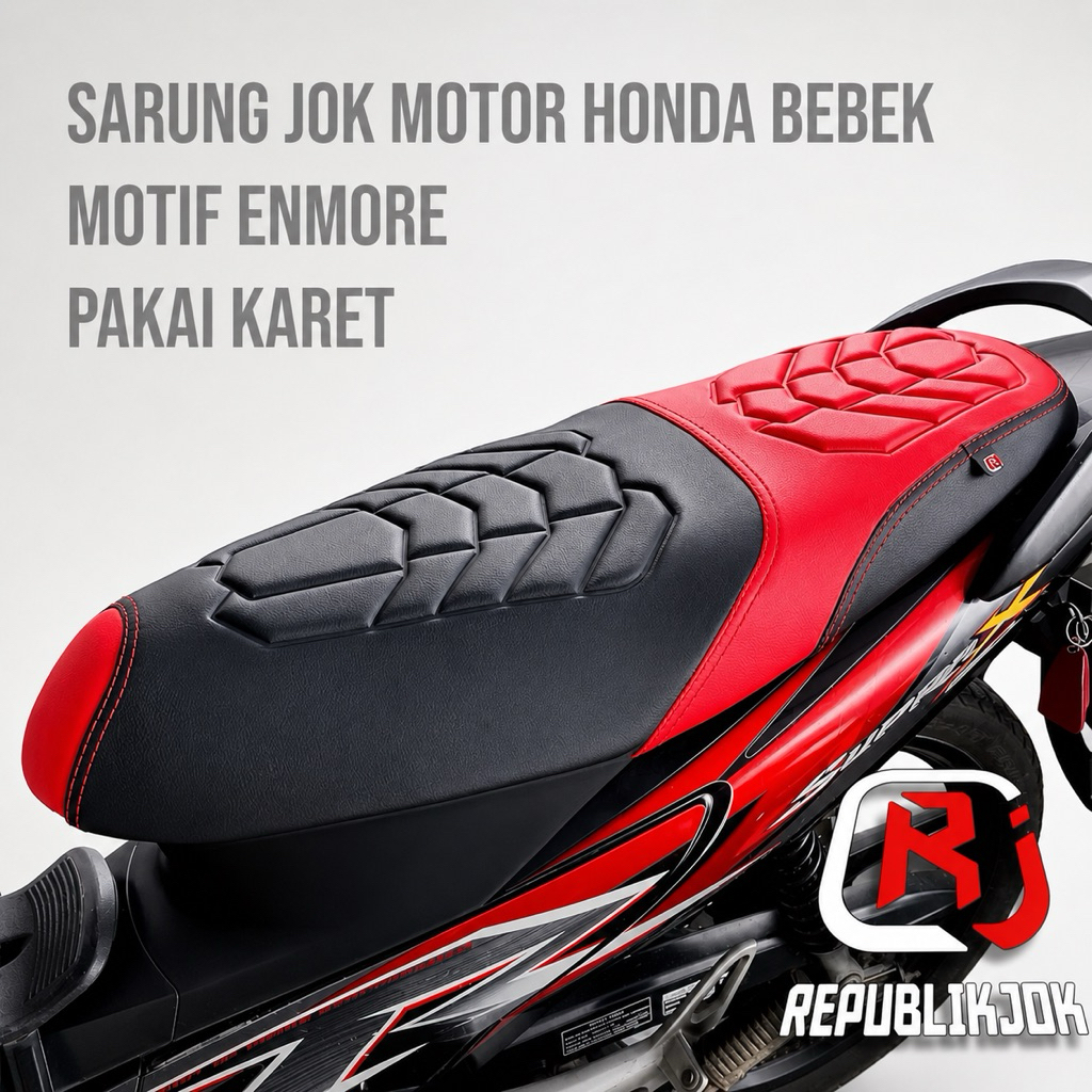 Cover Jok Motor Honda Supra x 125, Revo x, Blade, Fit s, Sonic, Supra gtr Pakai karet bisa langsung 